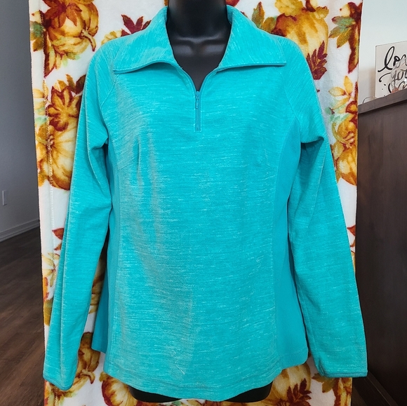 Columbia Sweaters - Medium Teal Columbia Fleece Pullover Jacket